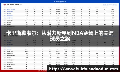 qy千亿卡里斯勒韦尔：从潜力新星到NBA赛场上的关键球员之路